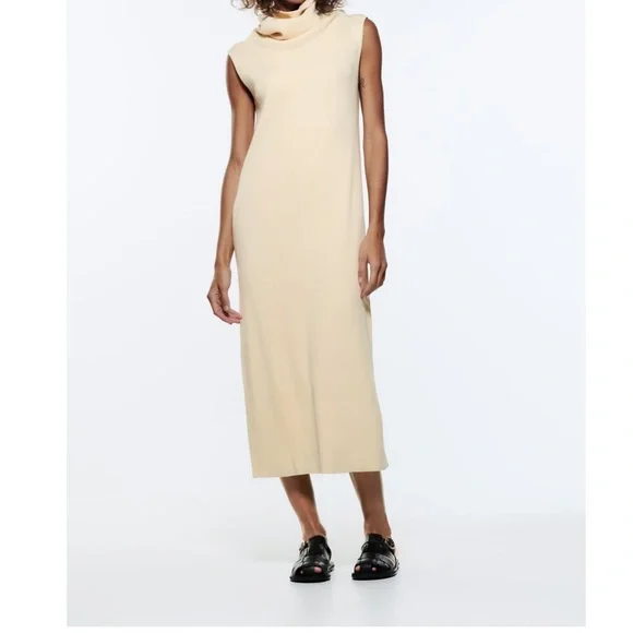 Zara NWT S sleeveless knit dress